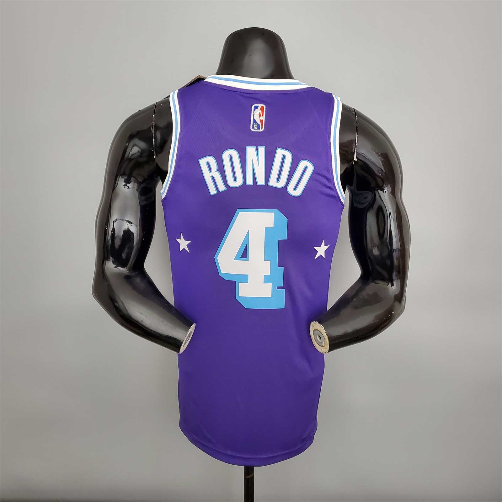2022 75th Anniversary Rondo #4 Lakers City Edition Purple 7