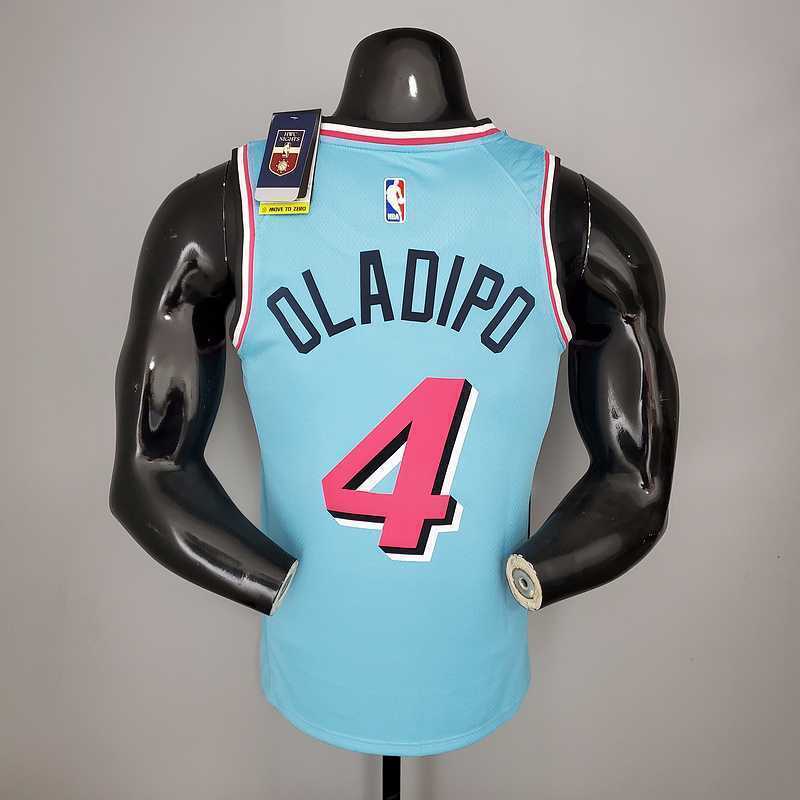 OLADIPO#4 Miami Heat V-neck blue 2