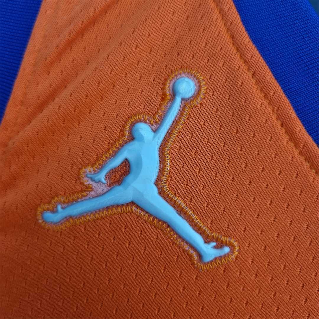 75th Anniversary BOOKER#1 Phoenix Suns Jordan Theme Orange NBA Jersey 1