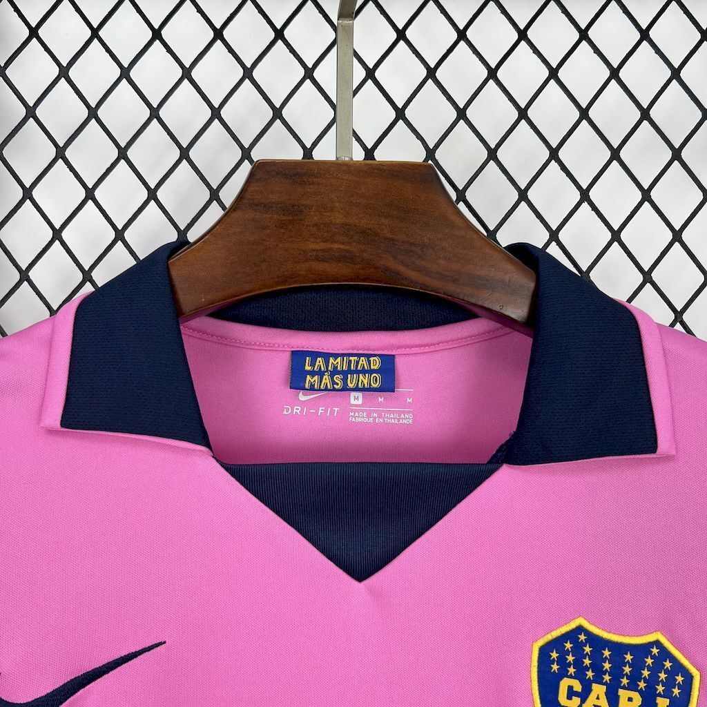 13-14 Boca Away Retro Long Sleeve Kit Vintage Shirt AAAAJersey Yupoo 2
