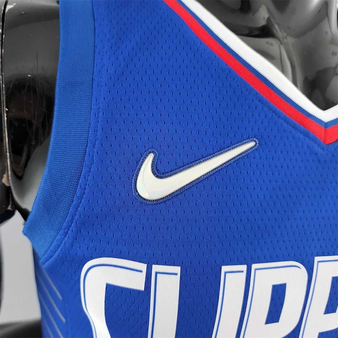 75th Anniversary WALL#11 Los Angeles Clippers NBA Jersey Blue 8