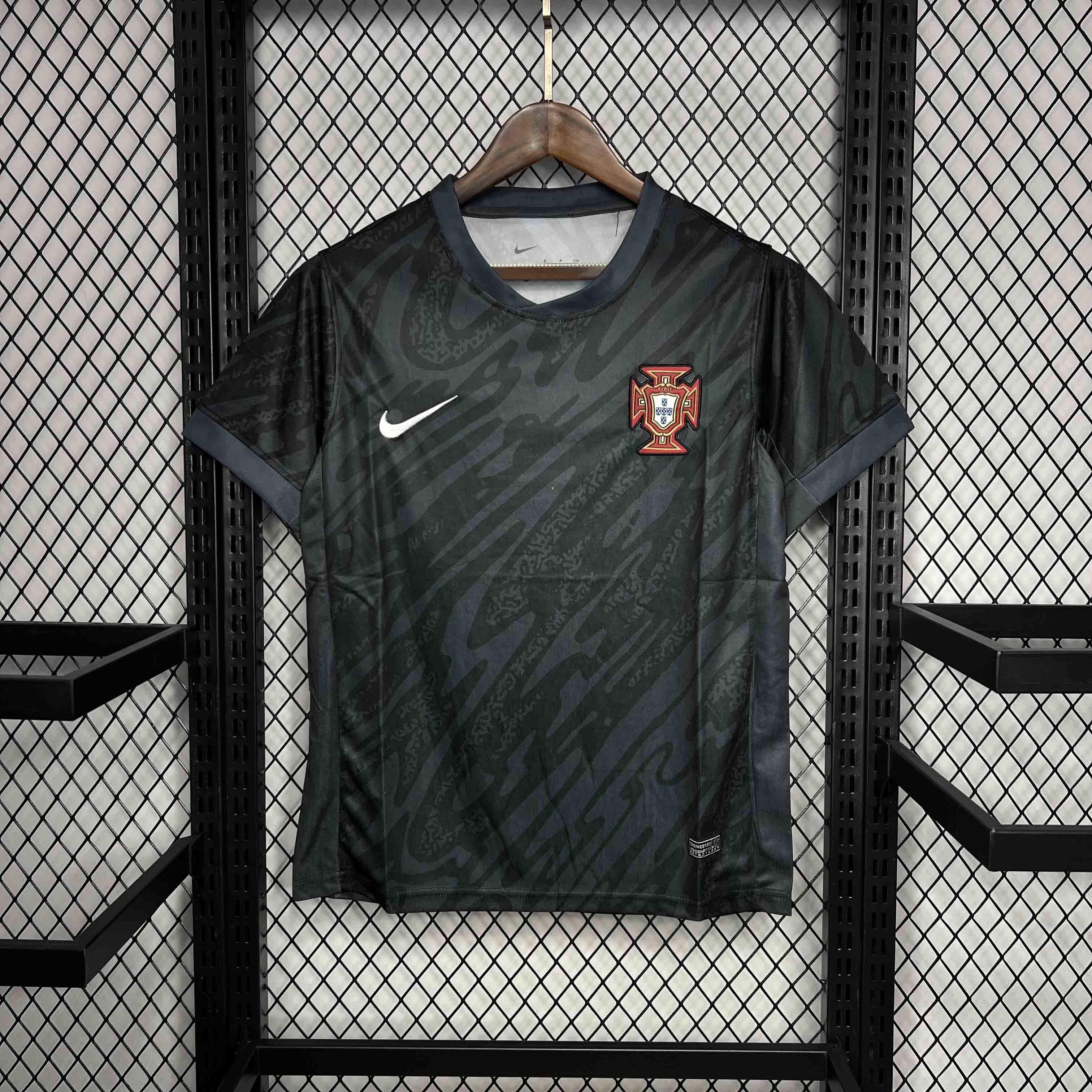 2024 Portugal Goalkeeper Black Kit UEFA Euro 2024 Soccer Uniform AAAAJersey Dropshiping Yupoo