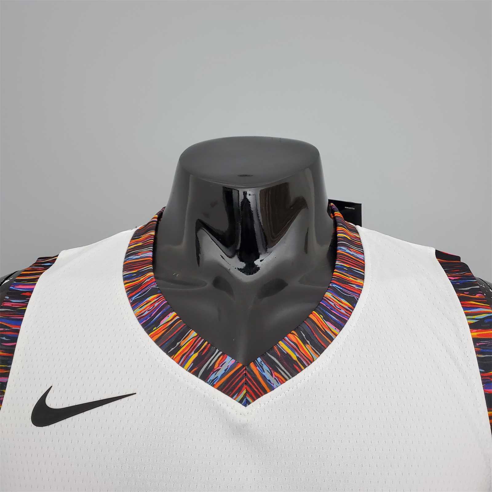 brooklyn#21 Brooklyn Nets City version White 5