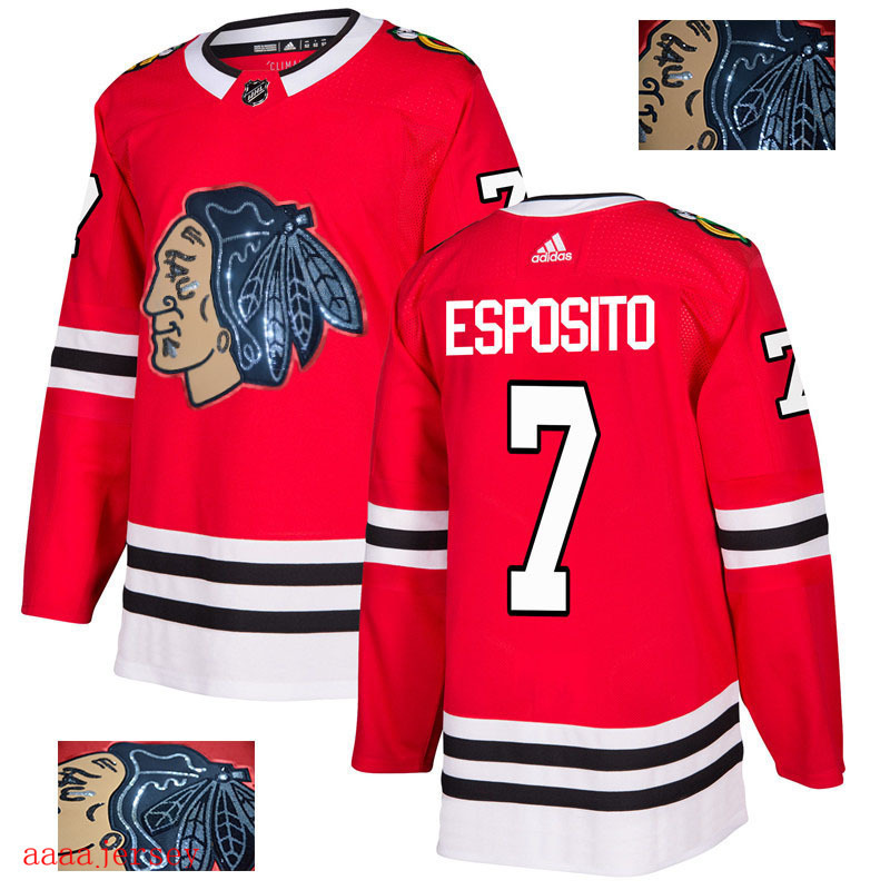 2018 Chicago Blackhawks ice hockey jersey M-3XL 芝加哥黑鹰队时尚亮片款冰球服 29