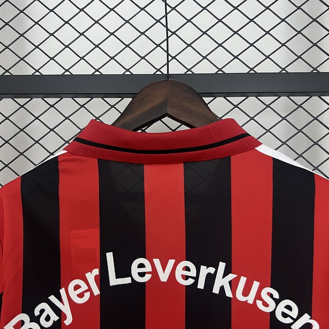 01-02 Leverkusen Home Retro Kit Vintage Shirt AAAAJersey Dropship Yupoo 2