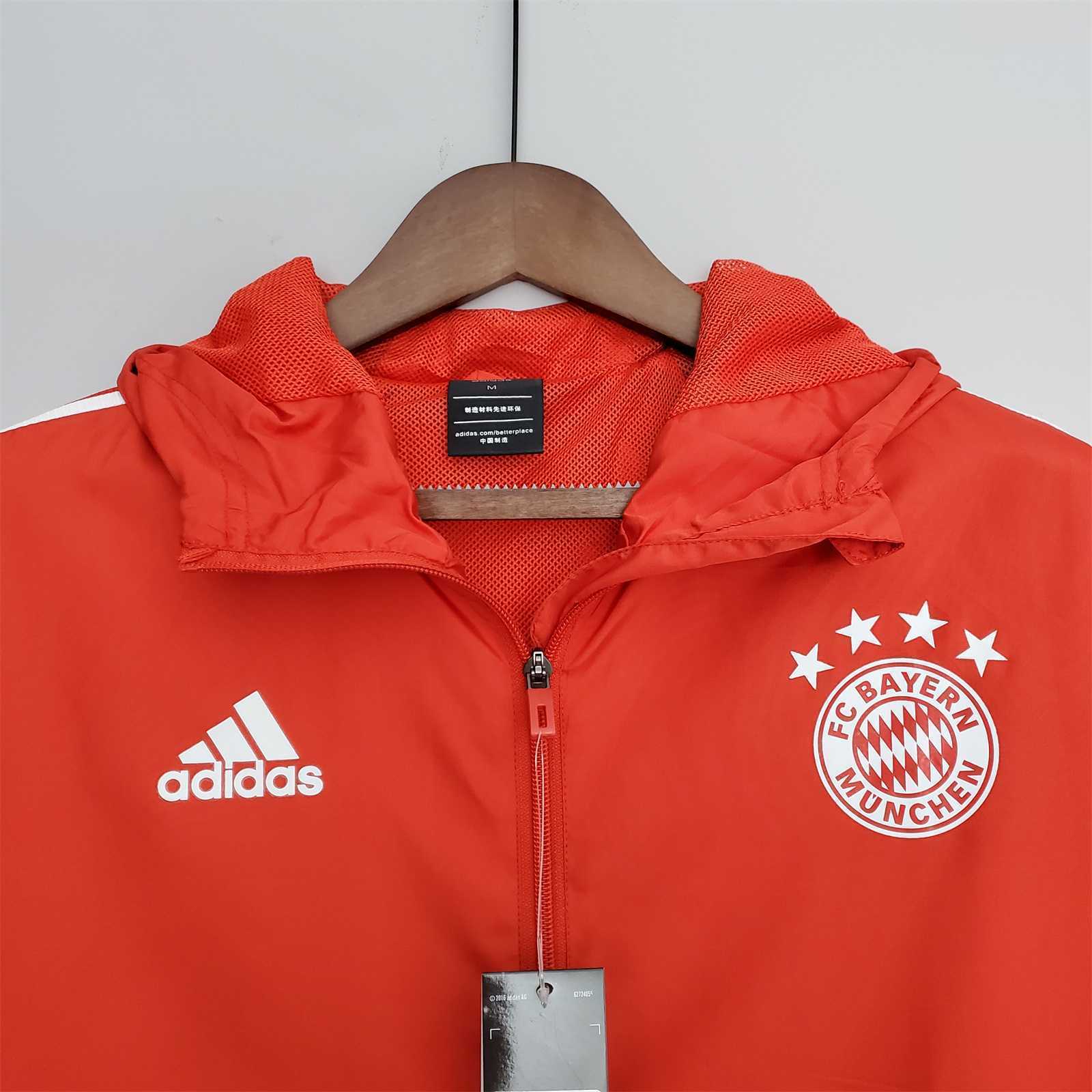 22-23 Bayern red windbreaker 2