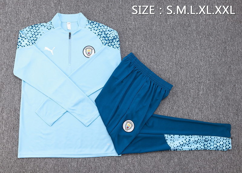 23-24 Manchester City Long Sleeve Training Suit Yupoo 1