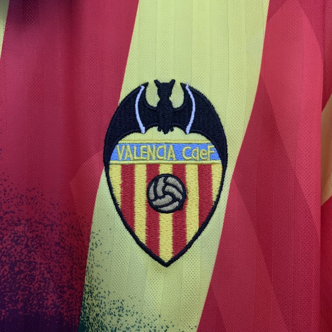 95-96 Valencia Away Retro Kit Vintage Shirt AAAAJersey Supply Yupoo 2