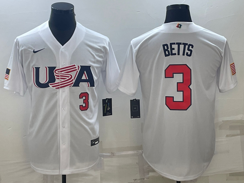 USA 2023 World Cup Baseball Jerseys 77