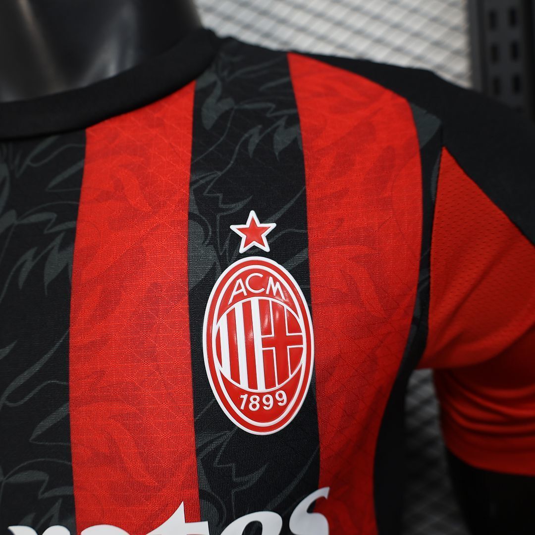 25-26 AC Milan Home Kit Player Version Shirt AAAAJersey Wholesale Yupoo 1