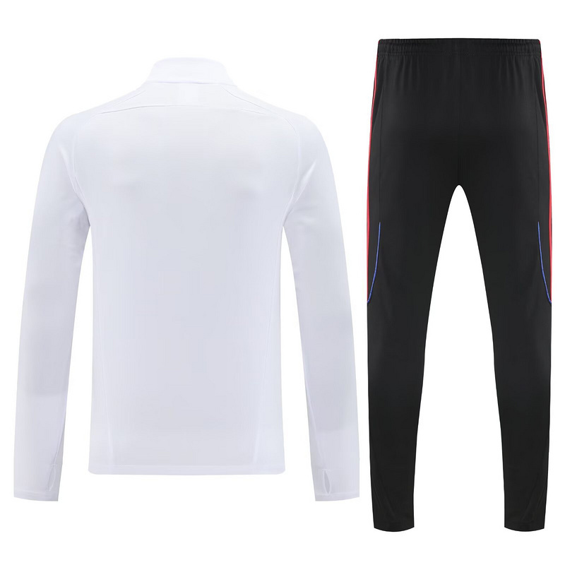 25-26 Bayern Munich UPB White Training Kits Long Football Tracksuits 2