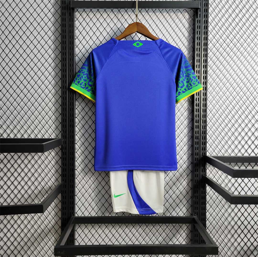 2022 Brazil away kids kit 3