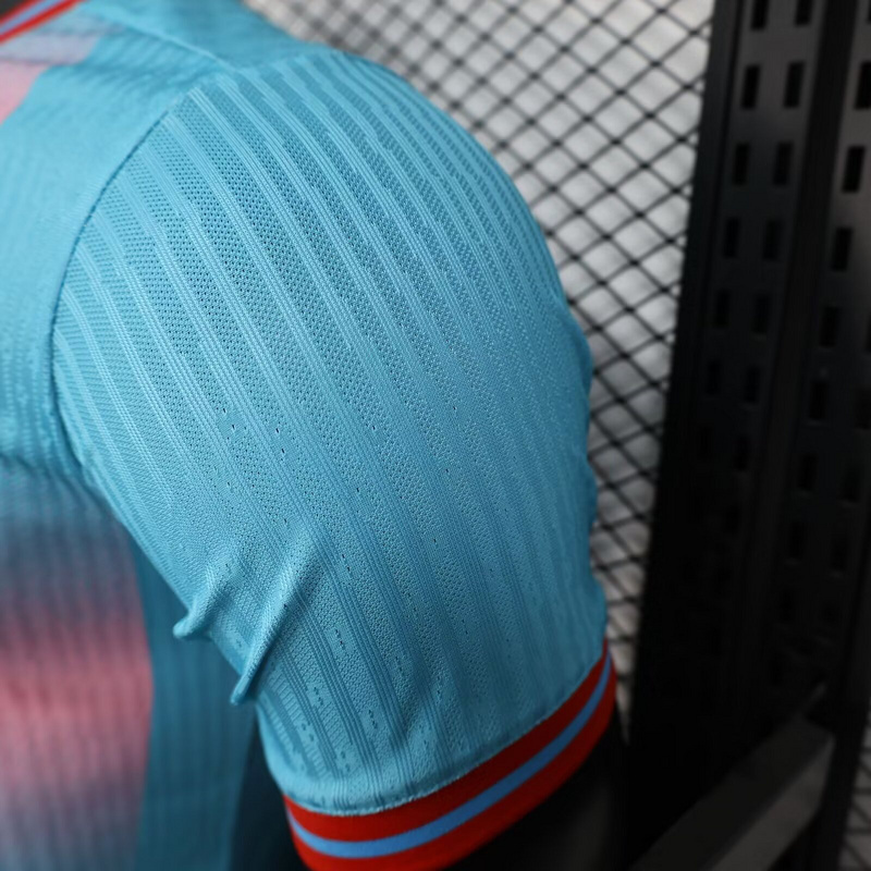 25-26 Barcelona Blue&Pink Special Edition Kit Player Version Shirt Soccer AAAAJersey Yupoo 1