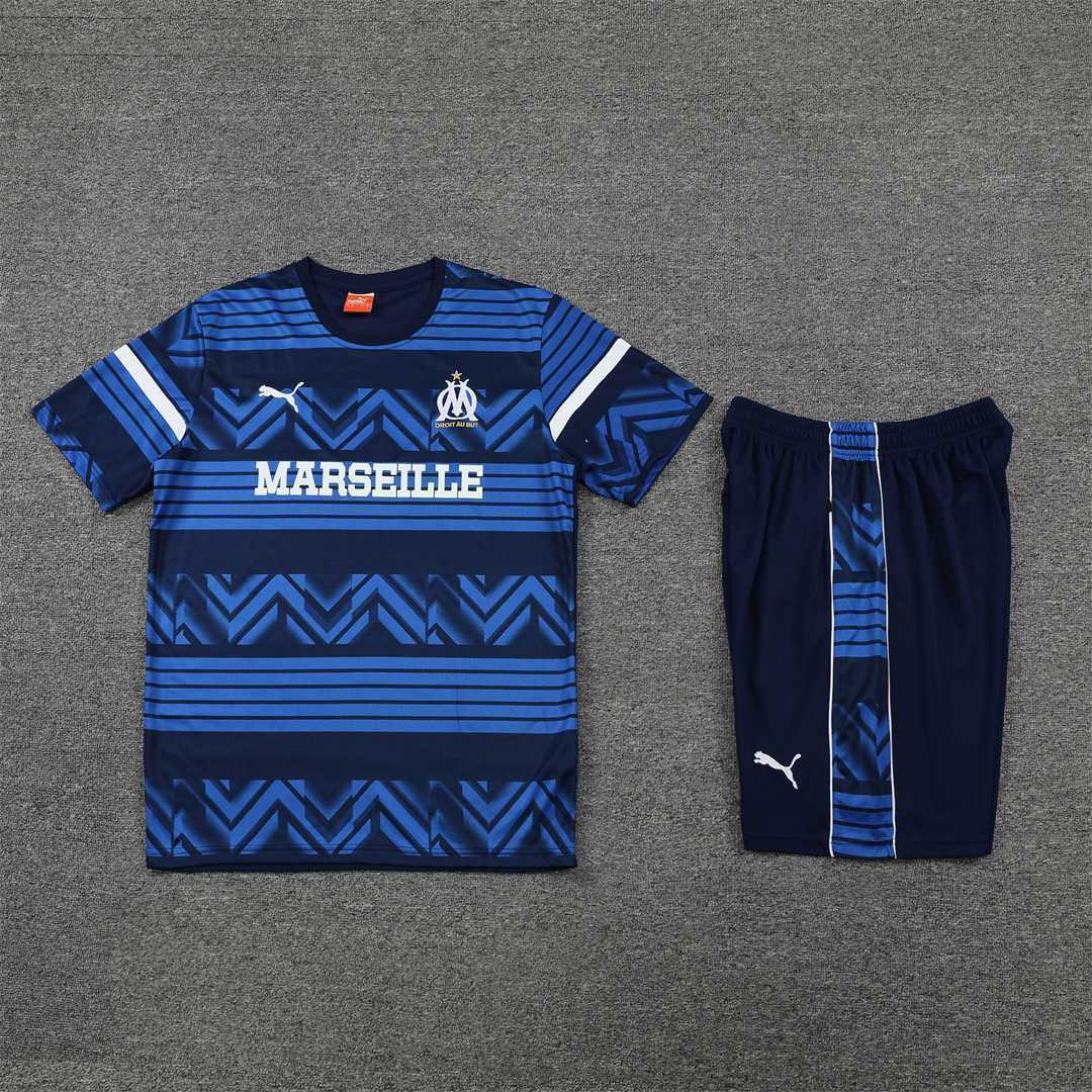 22-23 Marseille training suit short sleeve kit blue 17