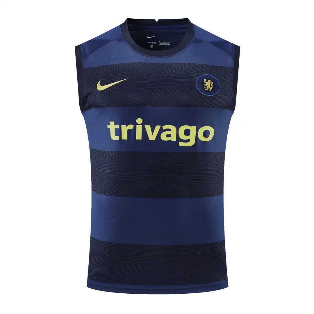 22-23 Chelsea vest training suit kit royal blue 2