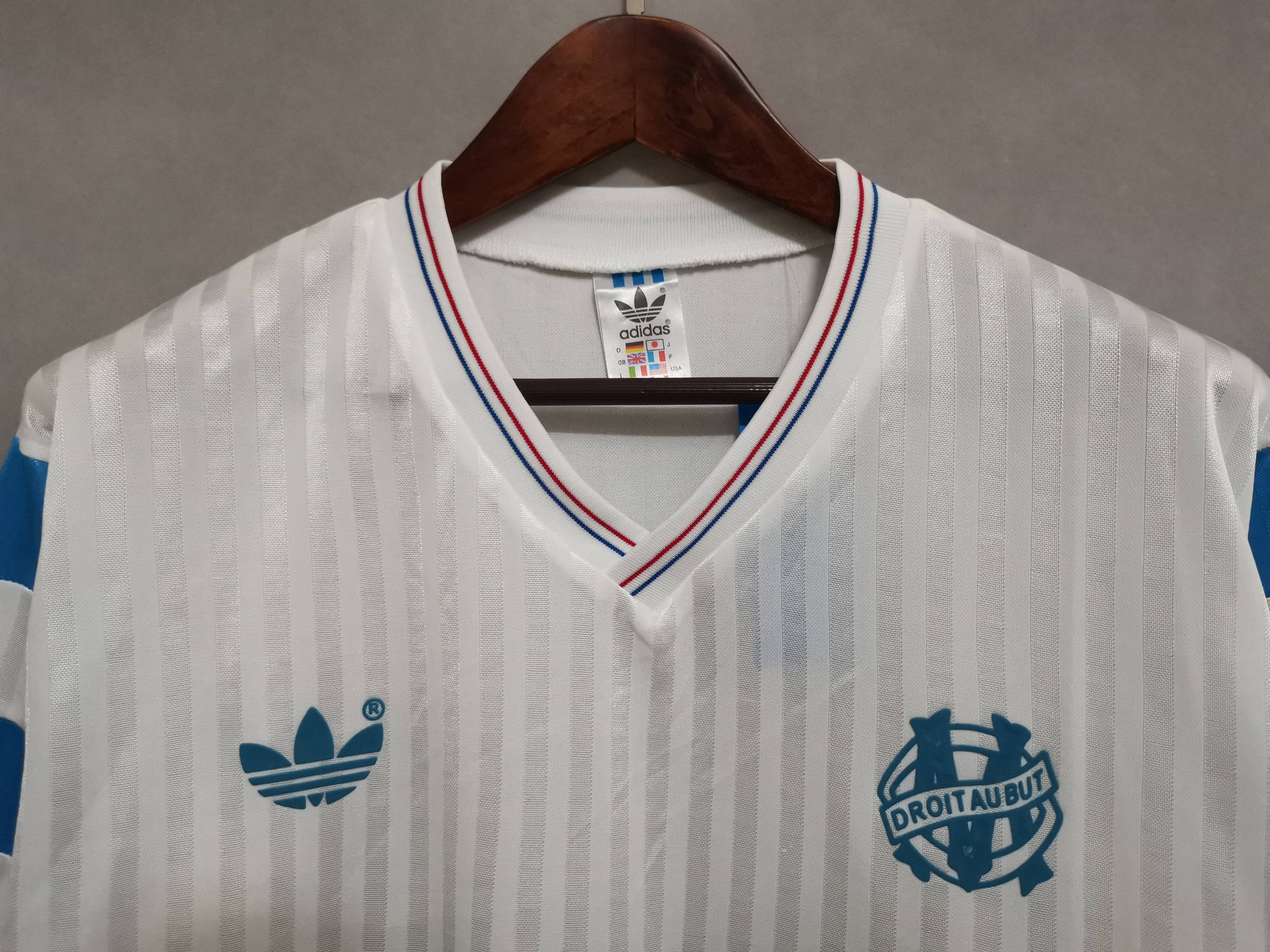 90-91 Marseille home long sleeve 1