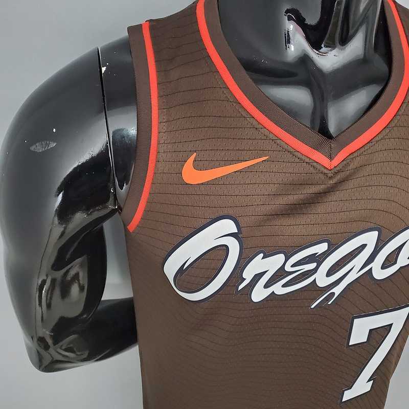 2021 ROY#7 Trail Blazers City Edition Brown 2