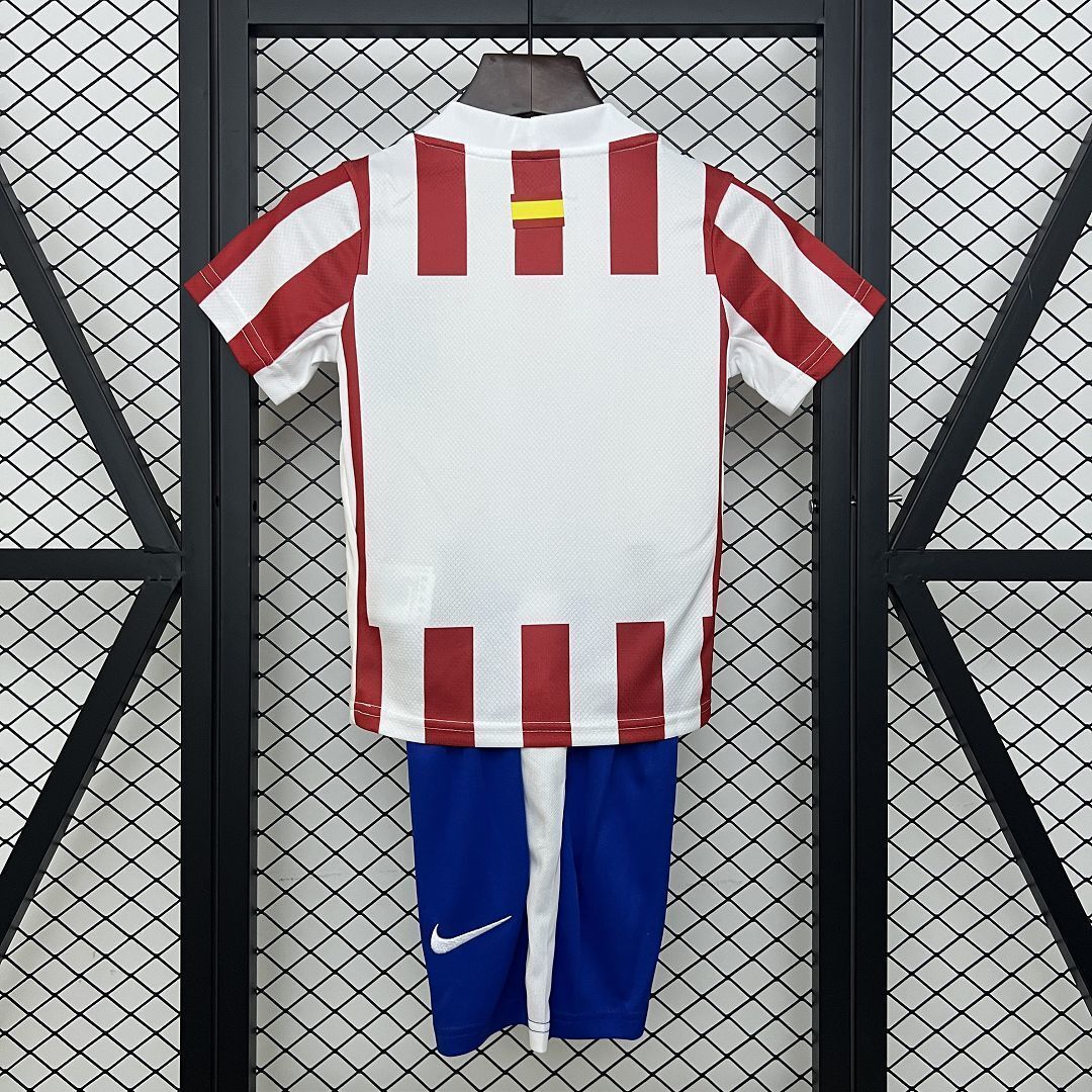 25-26 Atletico Madrid Home Kid Kits Youth Apparels AAAAJersey Dropship Yupoo 6