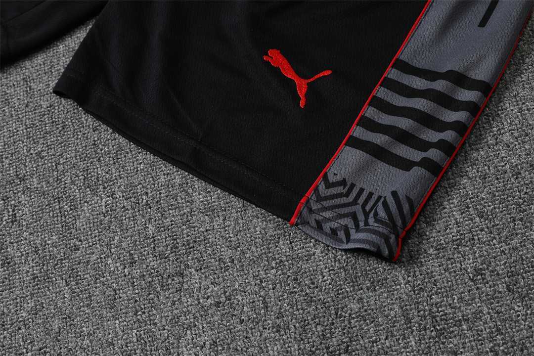 22-23 AC Milan Training Suit Short Sleeve Kit Grey 9