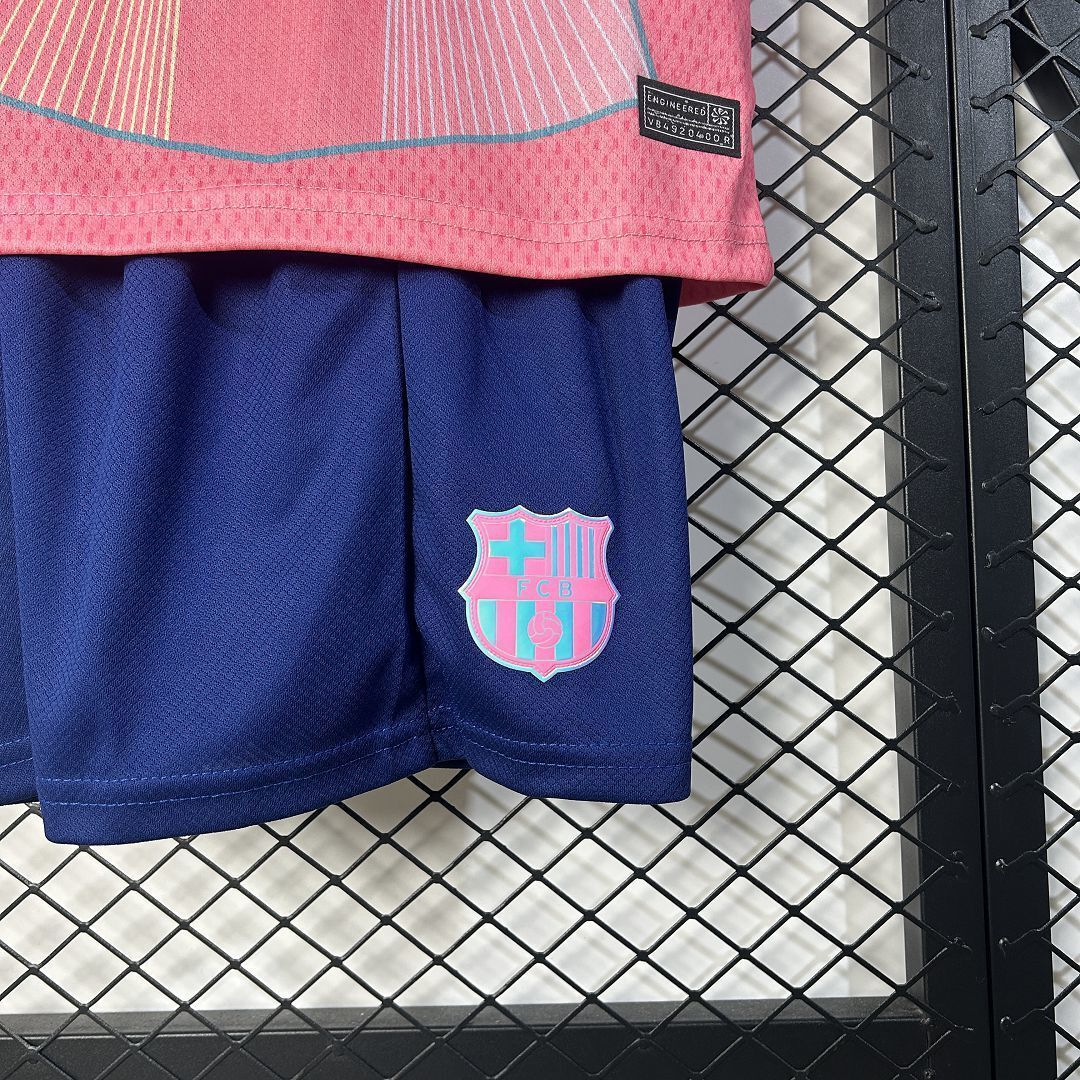 25-26 Barcelona Pink Special Edition Kid Kits Youth Apparels AAAAJersey Wholesale Yupoo-1 4