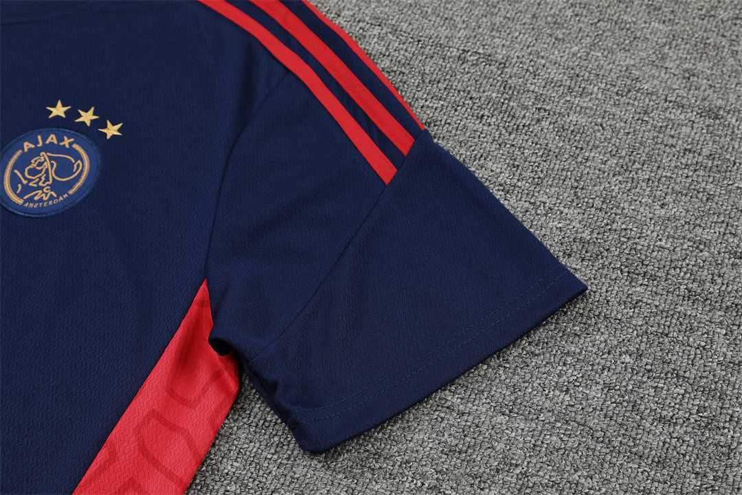 22-23 Ajax Training Suit Short Sleeve Kit Royal Blue 2