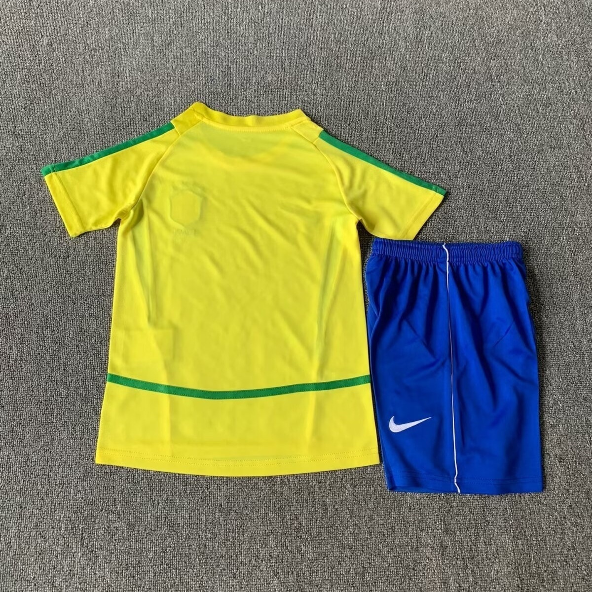 2002 Brazil Home Retro Kids Kit World Cup Shirt Soccer Jerseys Yupoo 4