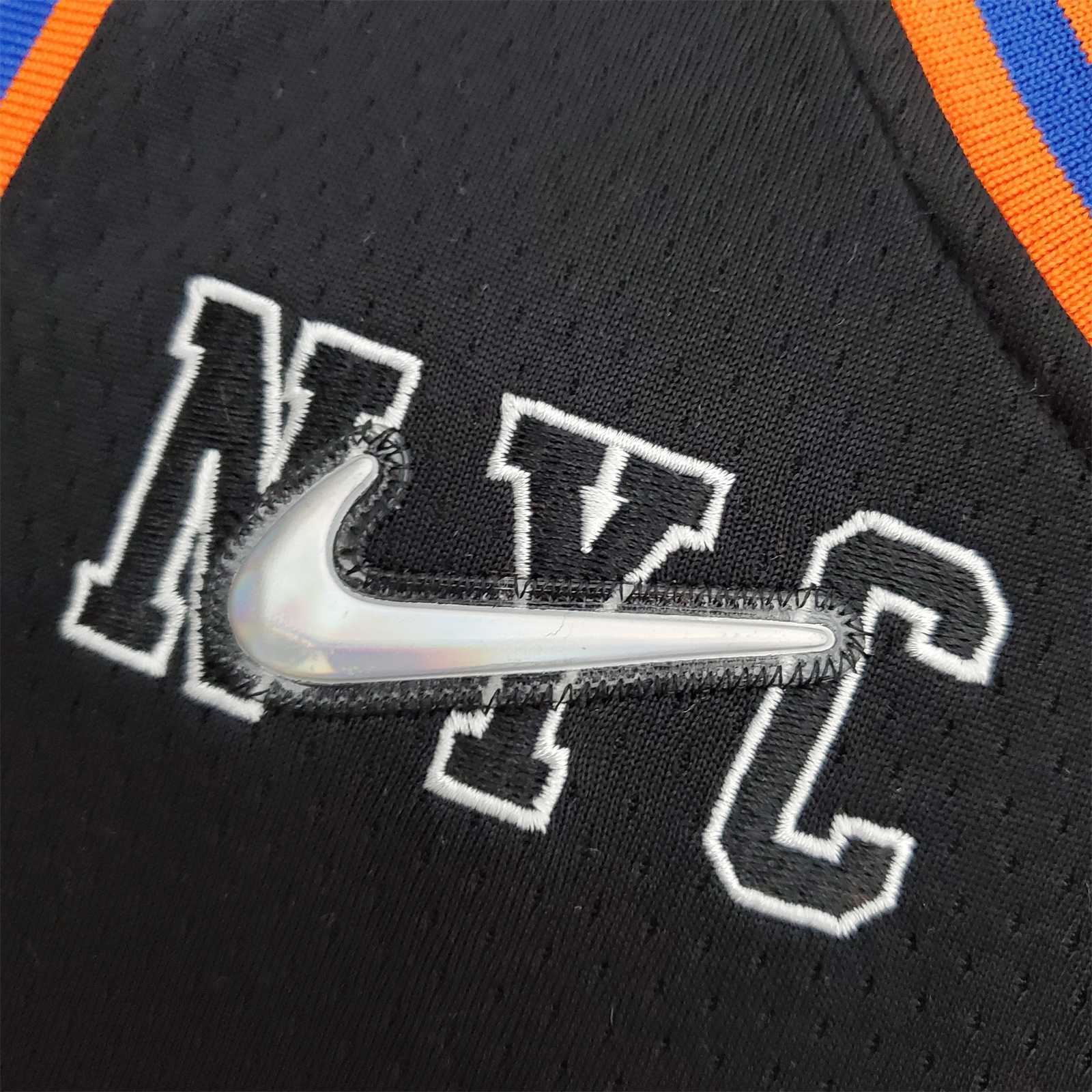 2022 Season Anthony#7 Knicks Urban Edition Black NBA Jersey 8