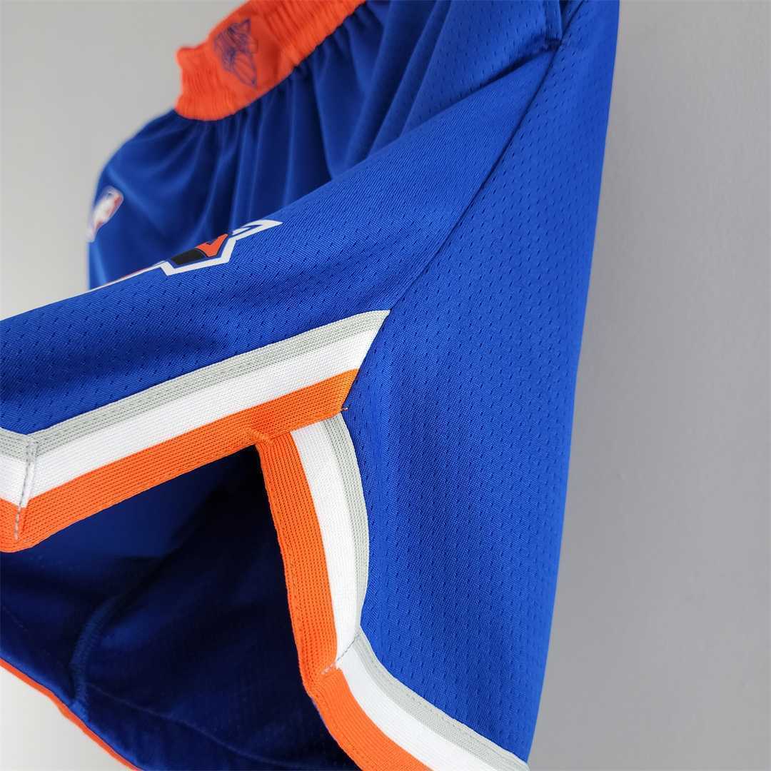 New York Knicks NBA Shorts Blue 4