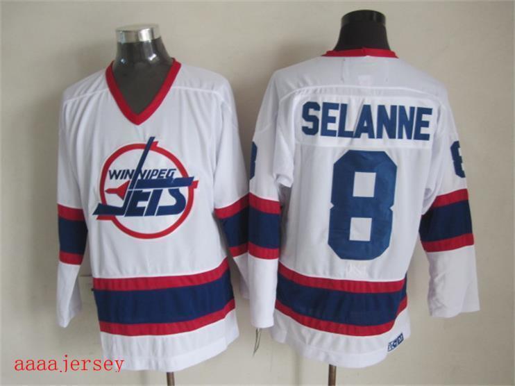 Winnipeg Jets retro ice hockey jersey M-3XL 温尼伯喷气机队复古冰球服