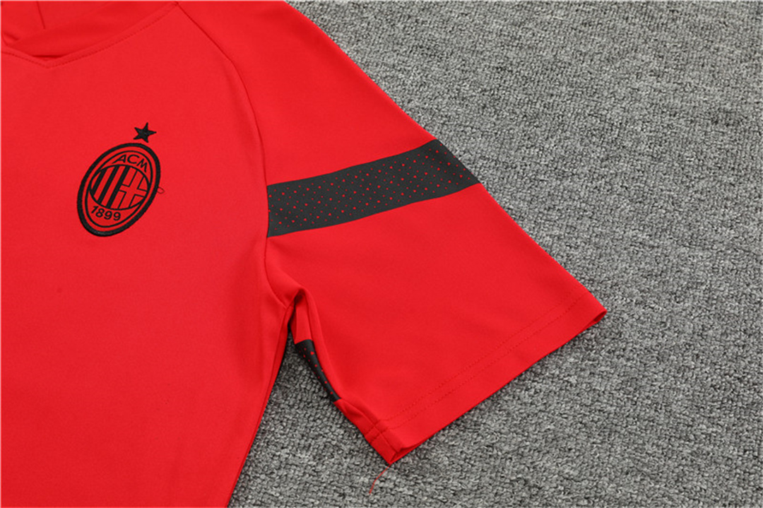 22-23 AC Milan Training Kit Red 1