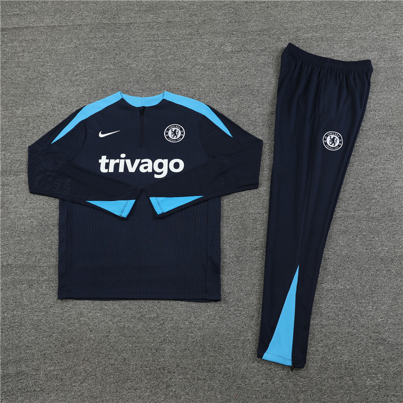 24-25 Chelsea Player Long Sleeve Training Suit Football Shirts 1