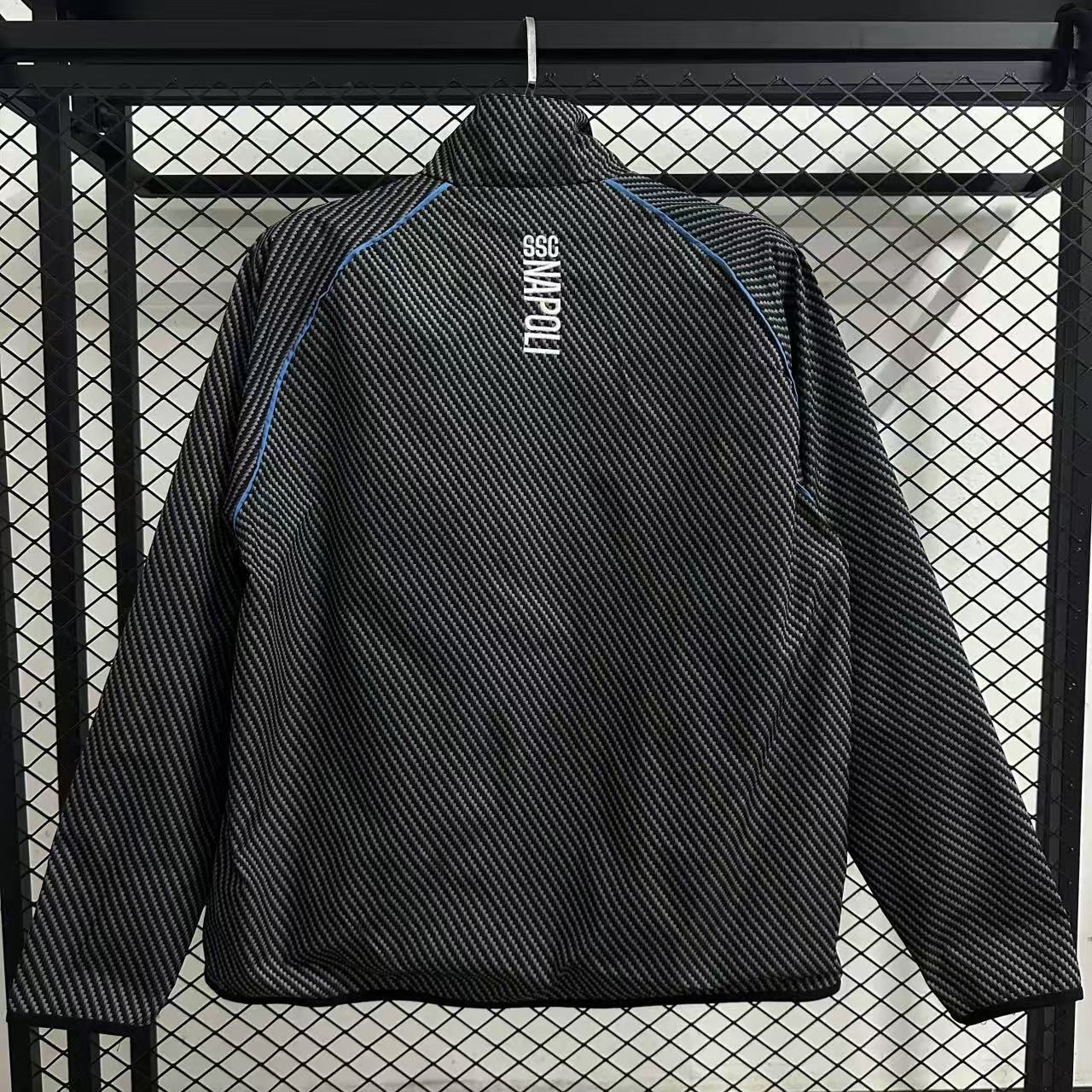 25-26 Naples Pad Printed Black Waterproof Windbreaker Jackets AAAAJersey Yupoo 3