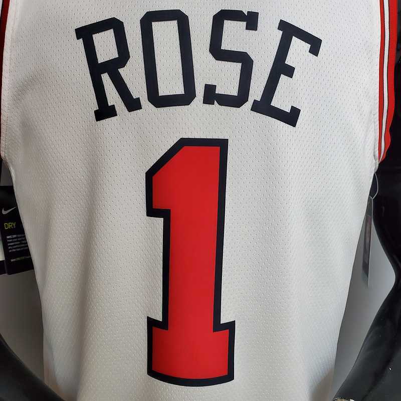 ROSE #1 Chicago Bulls white 4