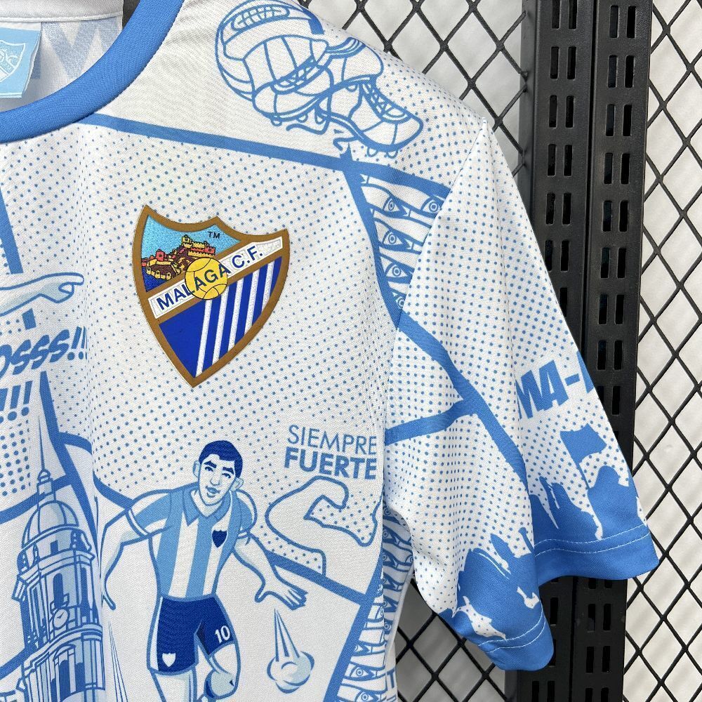 25-26 Malaga Special Edition Football T-Shirt AAAAJersey Supply Yupoo 2