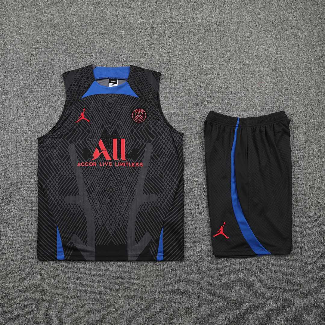 22-23 PSG vest training suit kit Black 13