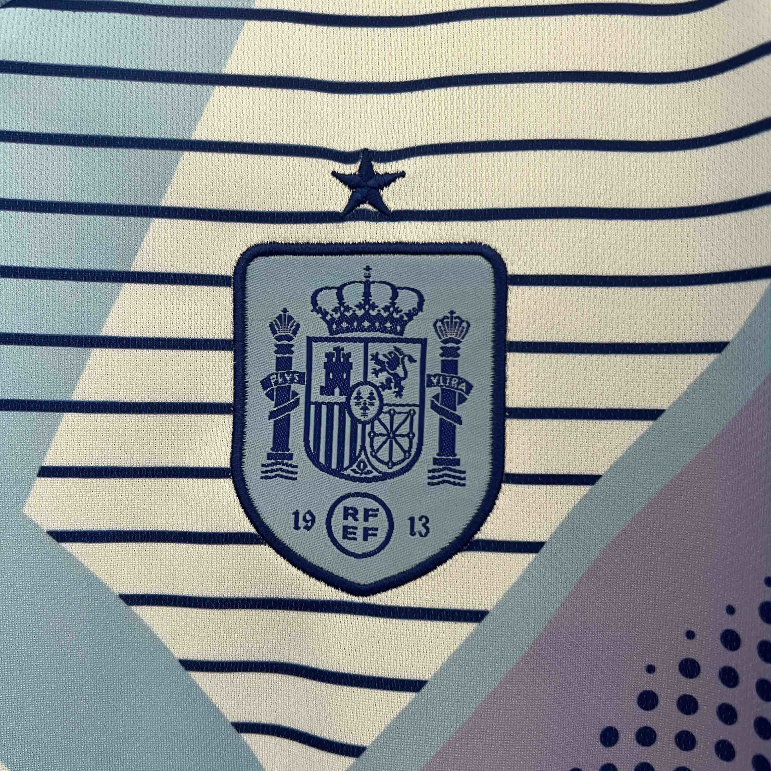 2024 Spain Goalkeeper Blue Kit Football AAAAJersey Yupoo 3