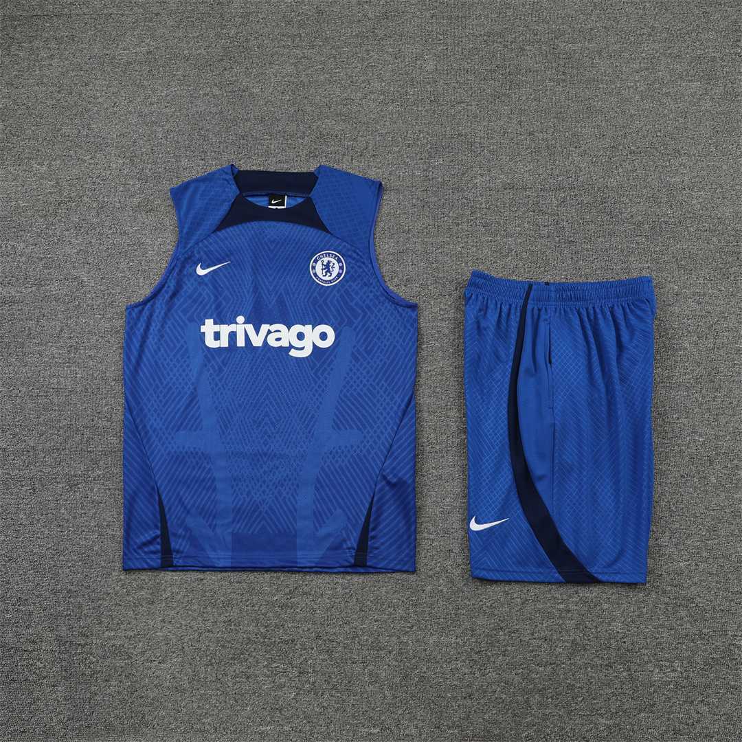 22-23 Chelsea vest training suit kit Diamond Blue 18