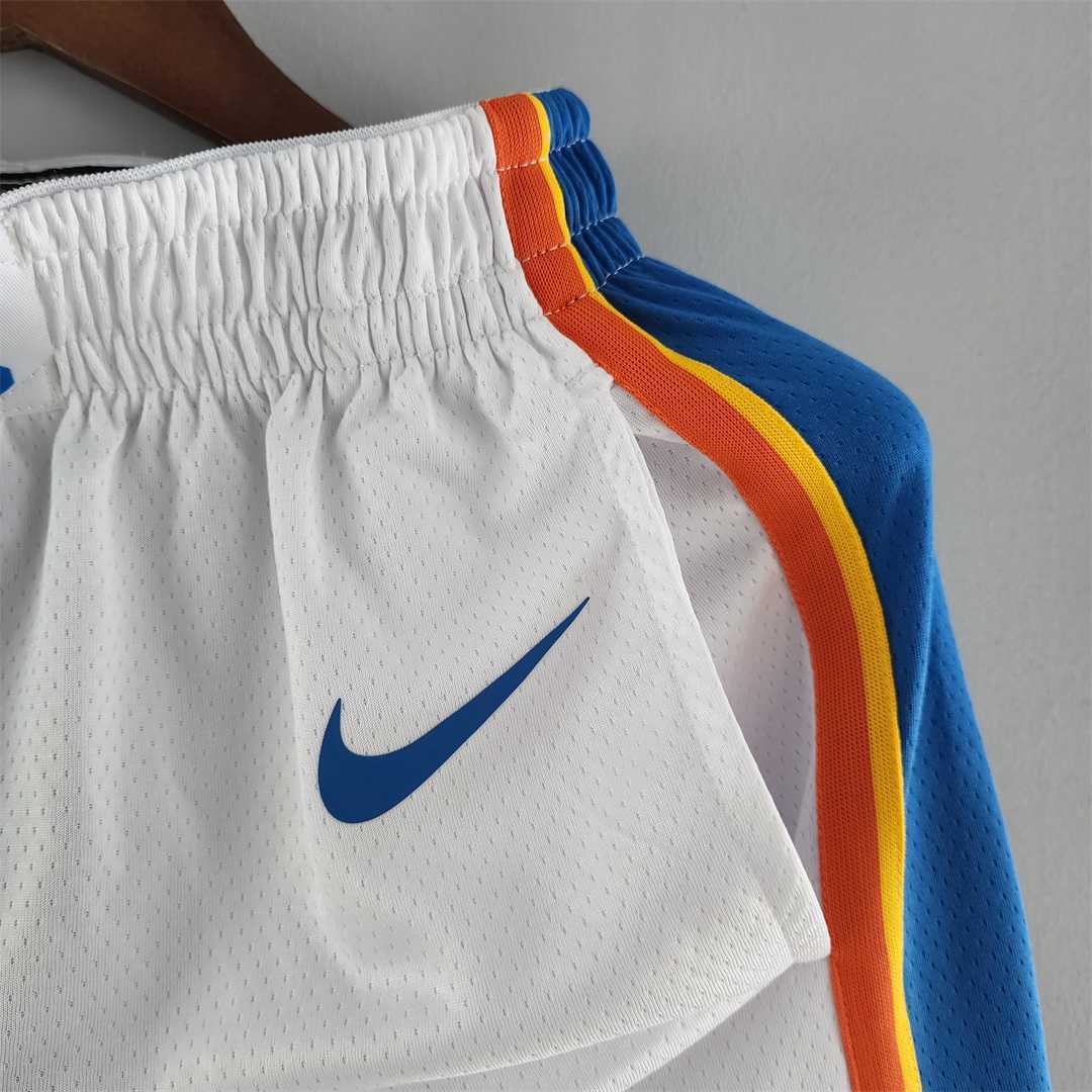 Oklahoma City Thunder NBA Shorts White 1
