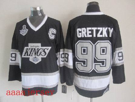 Los Angeles Kings retro ice hockey jersey M-3XL 洛杉矶国王队复古冰球服 2