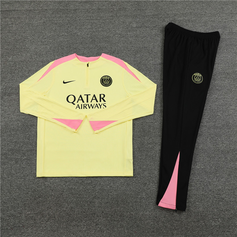 24-25 PSG Player Long Sleeve Training Suit Football Shirts 2
