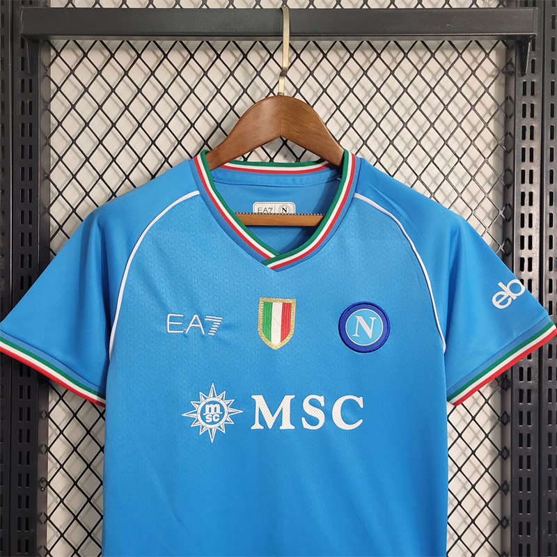 23-24 Kids Napoli Home Size 16-28 Football Shirt 8