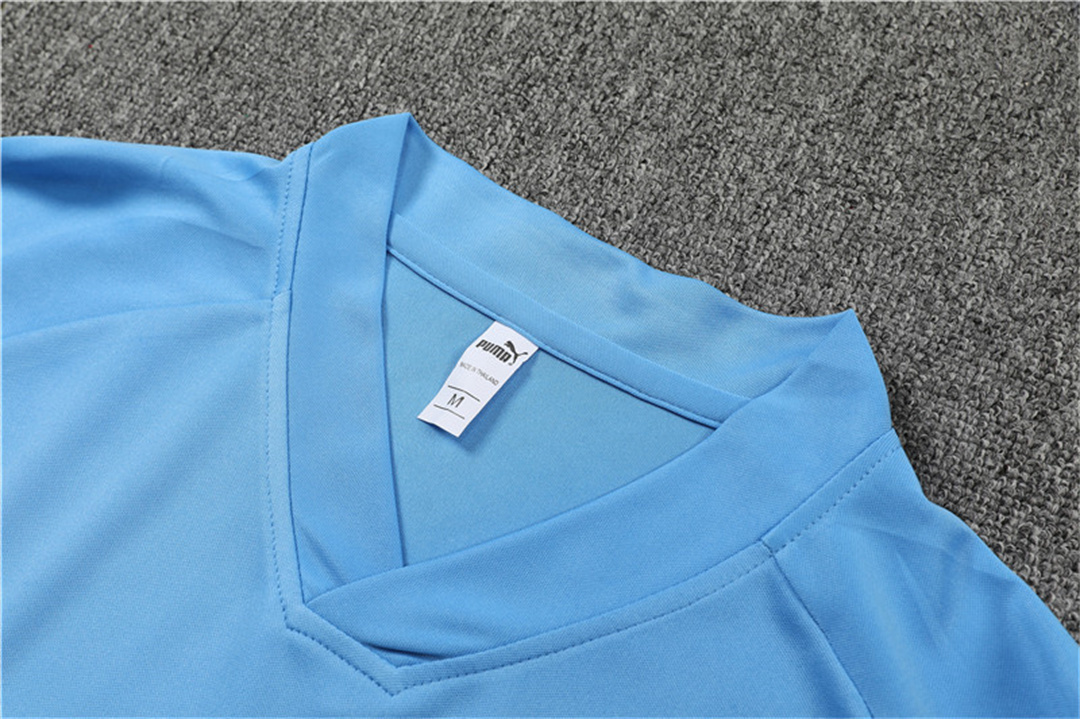 22-23 Manchester City Training Kit Blue 8
