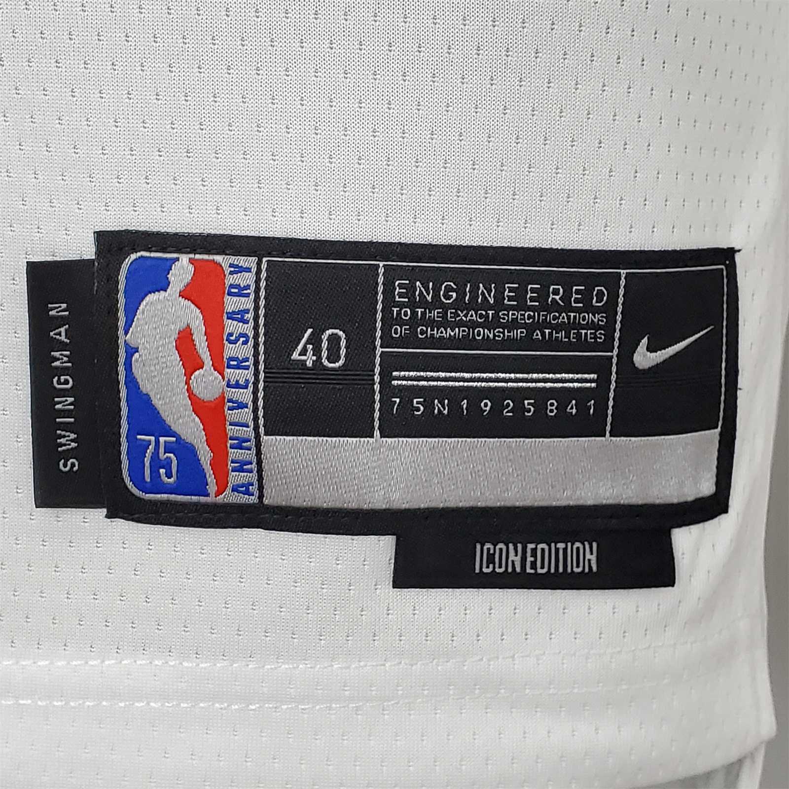 75th Anniversary Memphis Grizzlies MORANT#12 White NBA Jersey 1