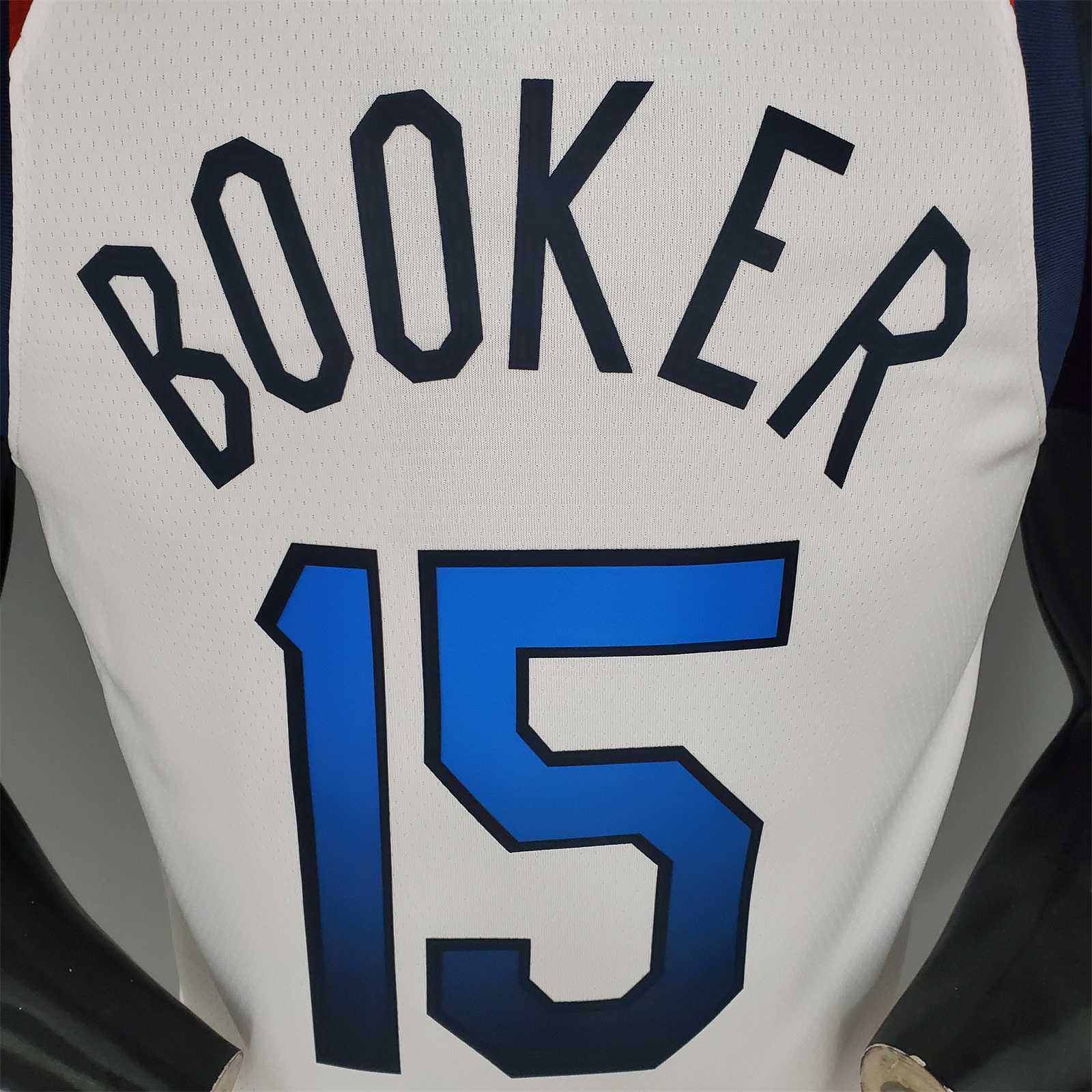 2021 Olympics BOOKER#15 USA Team USA White Red 2