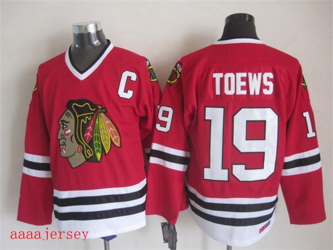 Chicago Blackhawks retro ice hockey jersey M-3XL 芝加哥黑鹰队复古冰球服 7