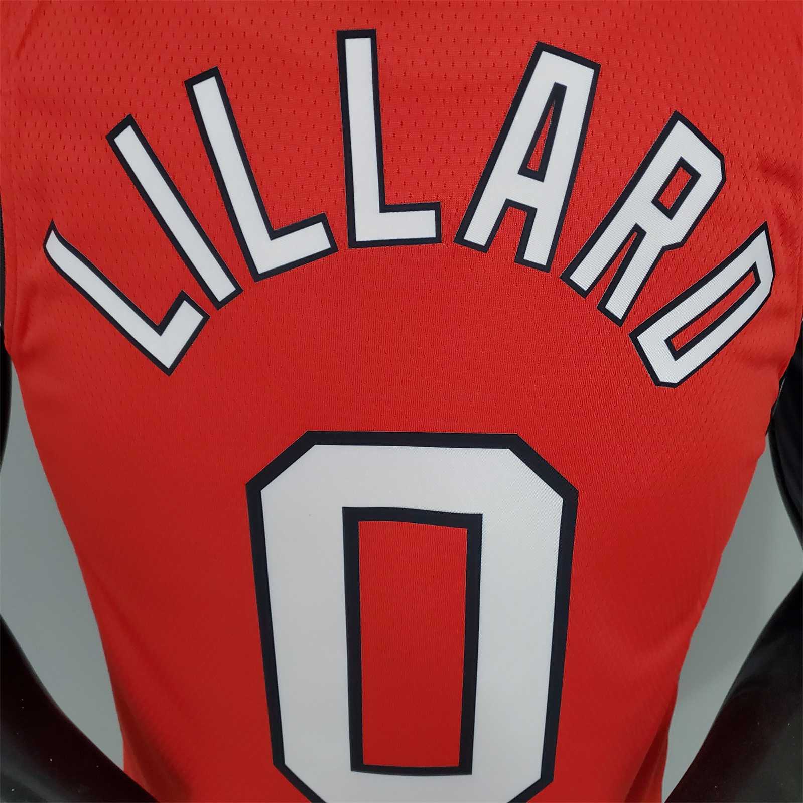 LILLARO#0 Trail Blazers Retro Red 1