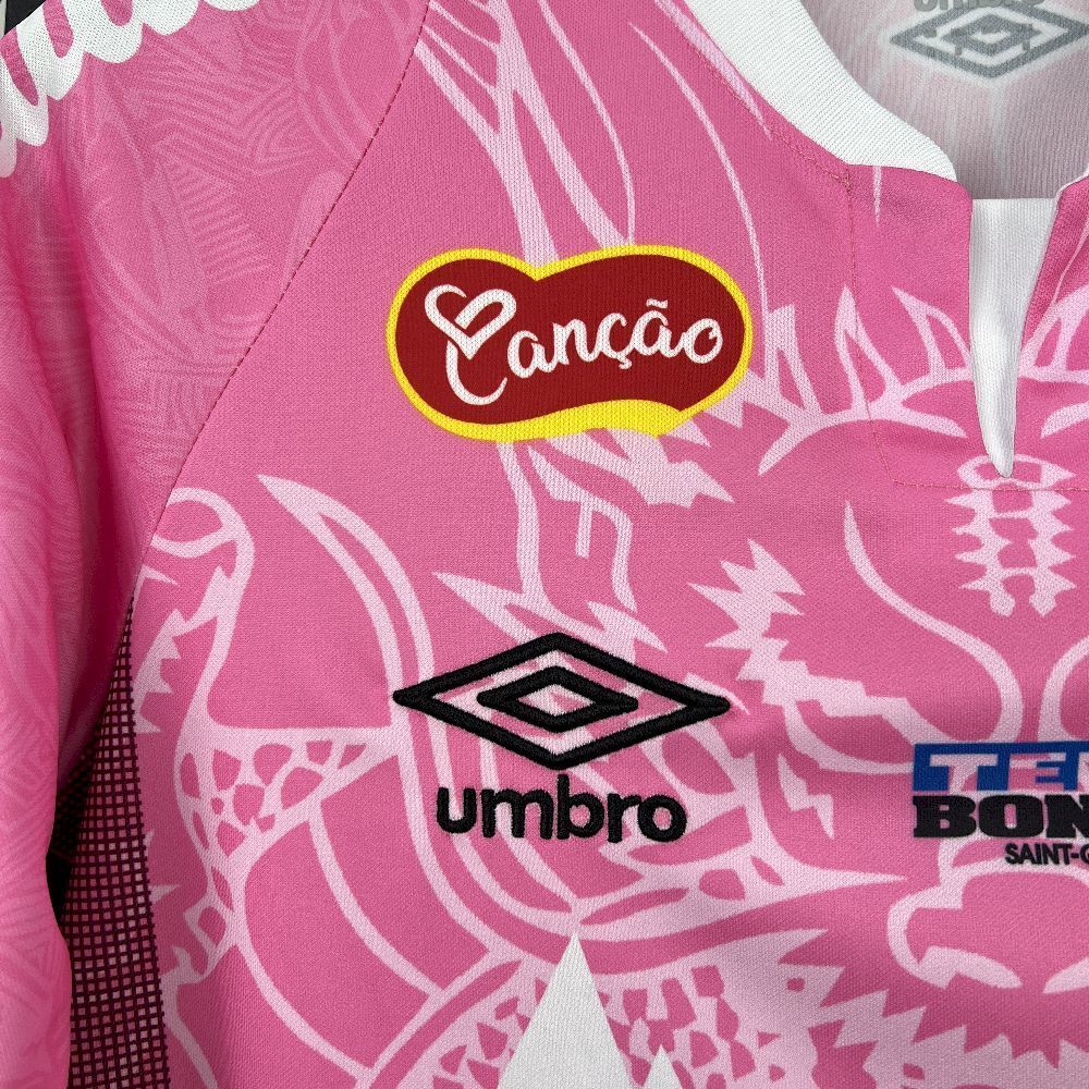 25-26 Santos Pink Dragon Pattern Kit Special Edition Soccer AAAAJersey Yupoo S-2XL 5