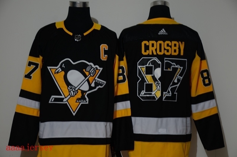 Pittsburgh Penguins printed version ice hockey jersey M-3XL 匹兹堡企鹅印花版冰球服 2