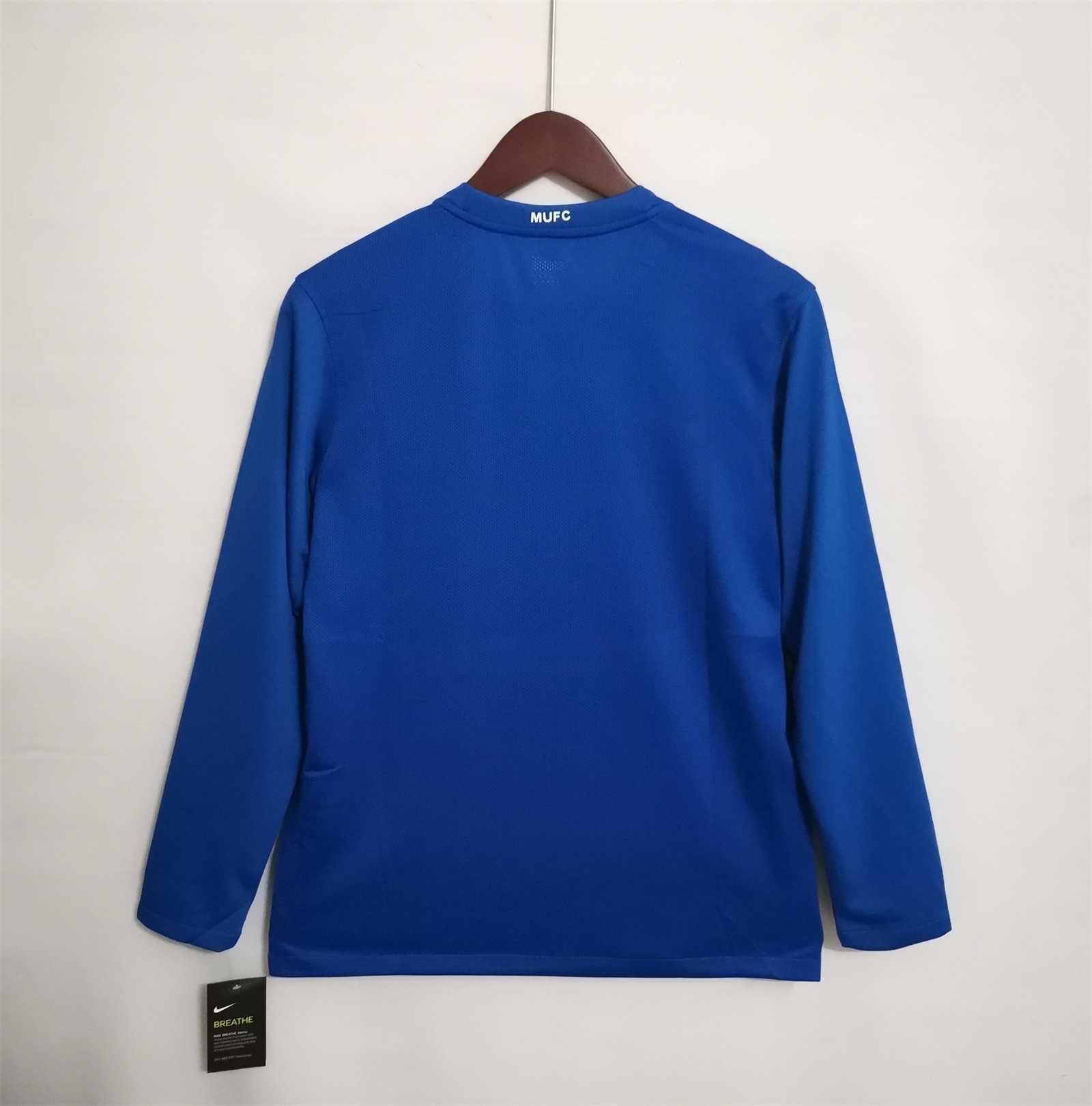 08-09 Manchester United blue away long sleeve 15