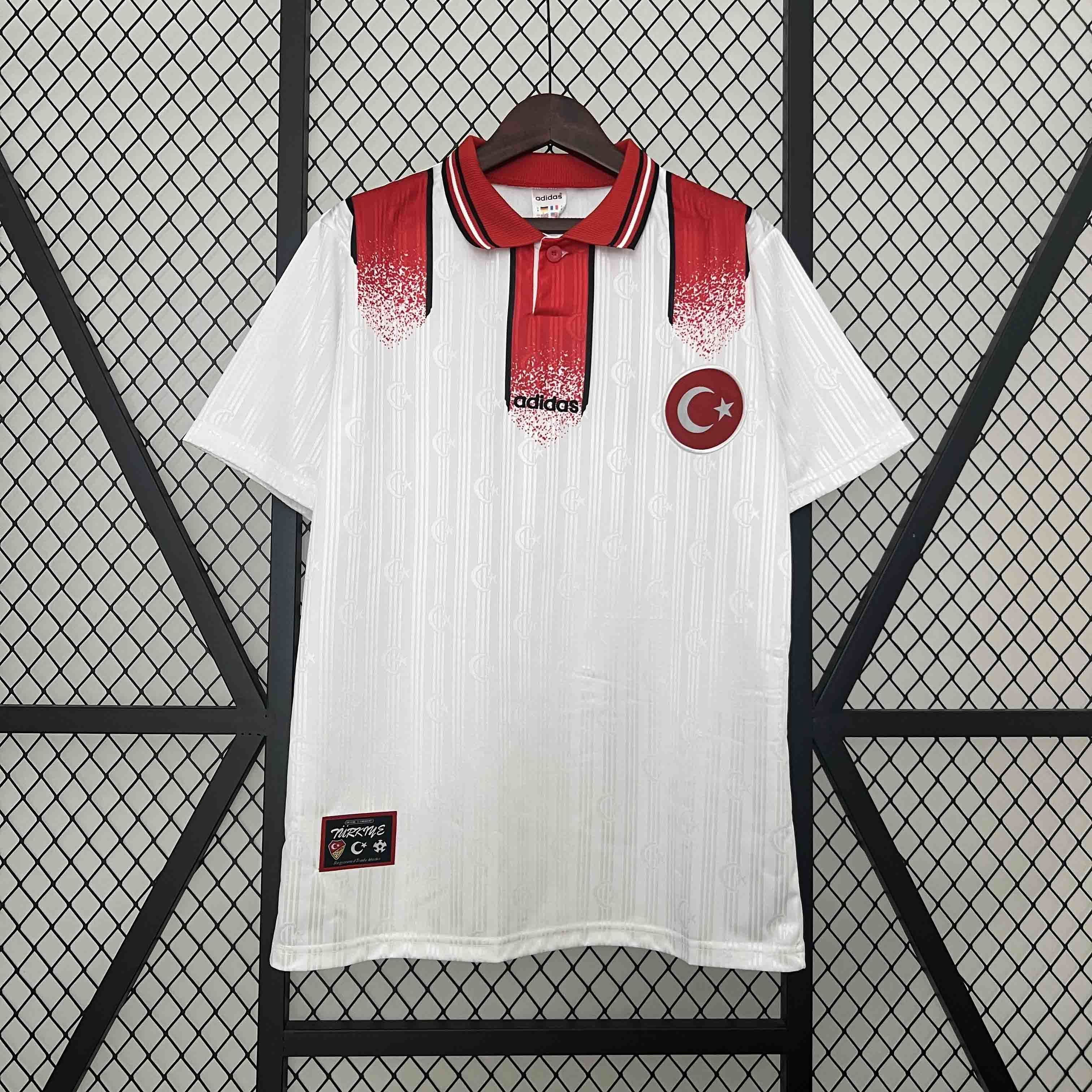 1996 Turkey Away Retro Kit Soccer Uniform AAAAJerseys Dropshipping Yupoo